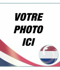 Photomontage avec le drapeau des Pays-Bas de mettre vos photos