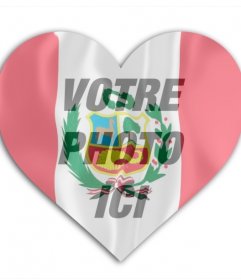 Photomontage en ligne à ajouter une photo de vous avec le drapeau du Pérou fond