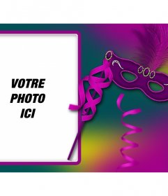 Photomontage du Carnaval à personnaliser avec votre photo et un masque