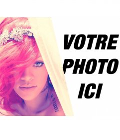 Photomontage avec Rihanna avec le costume vintage