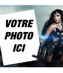 Effet photo pour personnaliser avec votre photo à côté de la nouvelle Wonder Woman