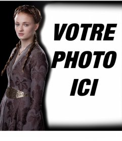 Effet photo éditable pour mettre votre photo à côté de Sansa Stark