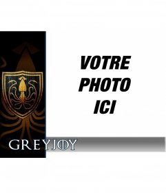Photomontage avec le Greyjoy Maison bouclier 