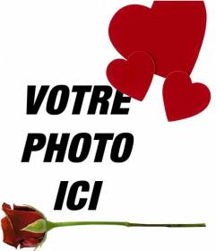Mettez dans votre photo une rose et un cœur avec ce montage photo en ligne