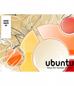 Fond Twitter pour votre compte twitter de Ubuntu Linux, pour mettre votre photo sur le côté