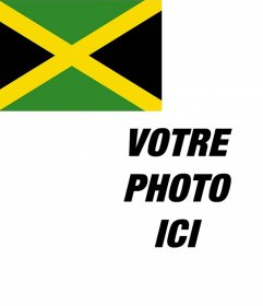 Drapeau de la Jamaïque à mettre dans un coin de vos photos pour 