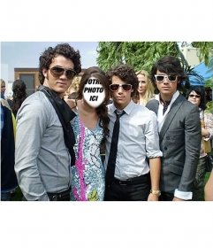 Soyez la fille qui est avec les Jonas Brothers en éditant cet effet en ligne