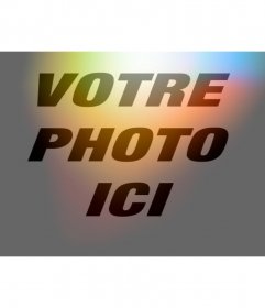 Filtrer les photos et couleurs lumière orange clignote en rouge et bleu