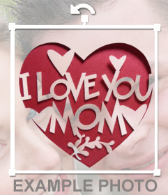 Sticker décoratif pour montrer à votre maman que vous laimez