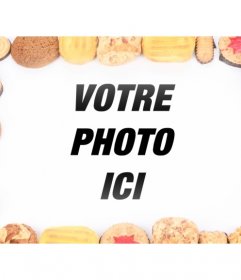 Décorez vos photos numériques avec ce cadre se compose de biscuits de différentes saveurs