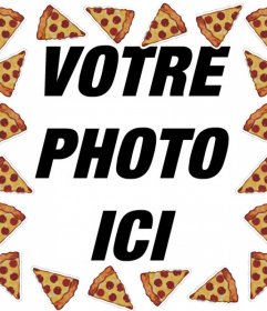 Cadre photo en ligne de pizza à télécharger une photo