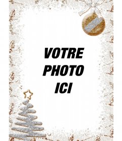 Décoration de Noël Vertical pour des photos avec un arbre