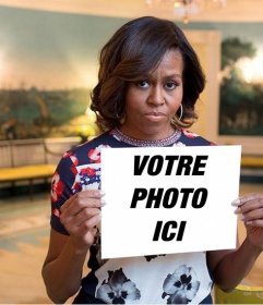 Photomontage avec Michelle Obama la tenue de votre image