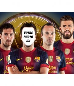 Photomontage où vous pouvez mettre votre photo sur un joueur de football de