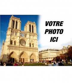 Carte postale personnalisée avec une image de Notre-Dame