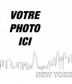 Effet photo pour ajouter la ligne dhorizon de New York dans vos photos