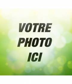 Vert Filtre photo avec lumières circulaires pour faire en ligne et gratuit