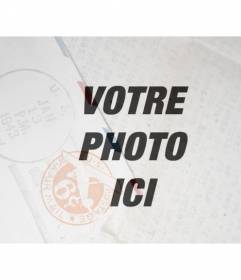 Photo Filtre à vous donner des images un effet vintage avec une carte semi-transparente texture de timbre