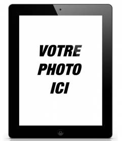 Photomontage de mettre votre photo sur une tablette ou iPad