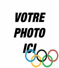 Photomontage de mettre les anneaux des Jeux Olympiques dans votre photo