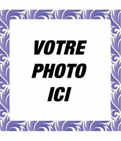 Encadrer vos photos carré violet avec des motifs en mosaïque de mettre une photo