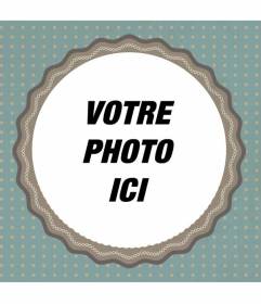 Cadre photo carré où vous pouvez placer une image et de lui donner un style rétro