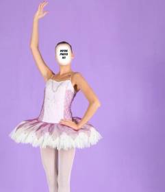 Photomontage pour devenir une danseuse de ballet en ligne et leffet