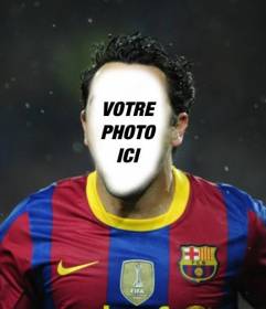 Photomontage du football pour mettre votre visage dans un joueur Barca
