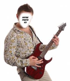 Photomontage dêtre un guitariste exotique avec votre photo en ligne