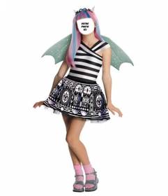 Photomontage où vous pouvez mettre votre visage dans Rochelle, poignet Monster High costume virtuel