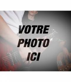 Photo Filter avec une bande avec des guitares pour créer un collage de vos photos en ligne
