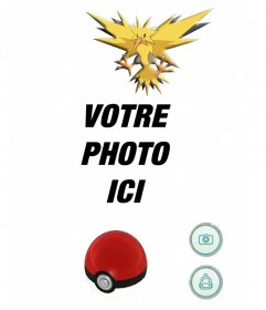 Catch the électrique Pokemon Zapdos avec ce photomontage modifiable