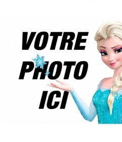 Collage en ligne pour mettre votre photo avec la princesse Elsa de Frozen