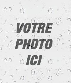 Effet des photos de gouttes de pluie