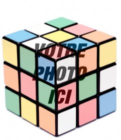 Effet pour les photos rubik cube pour mettre votre photo à l"intérieur un cube Rubik