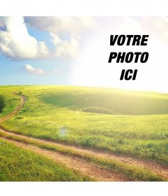 Paysage rural que vous pouvez modifier pour mettre votre photo au soleil et est gratuite