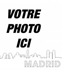 Silhouette de la ville de Madrid pour modifier votre photo pour 