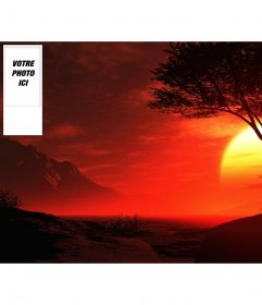 Fond coucher de soleil d'été pour twitter