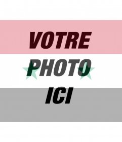 Photomontage du drapeau syrien pour votre photo