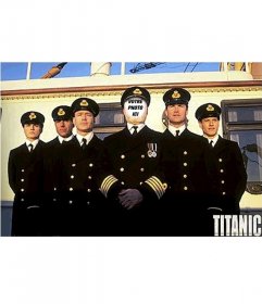 Photomontage du capitaine du Titanic. Avec votre propre photo!