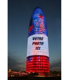 Photomontage dans lequel vous aurez mis votre photo sur la Tour Agbar à Barcelone
