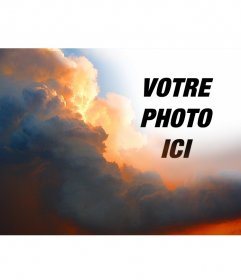 Photomontage spécial avec des nuages ​​