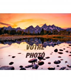 Diffusez votre reflet dans un lac au coucher du soleil 