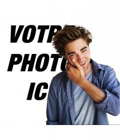 Photomontage pour prendre une photo avec Robert Pattinson dans le film Twilight