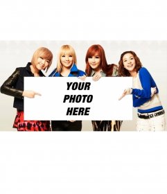 Photomontage with the band 2NE1