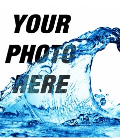 Effect for photos like they were throwing a bucket of water in your photo