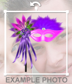 Carnival mask to put on your photos free