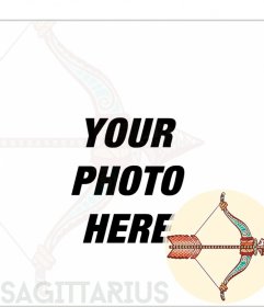 Sagittarius horoscope social background for your photos