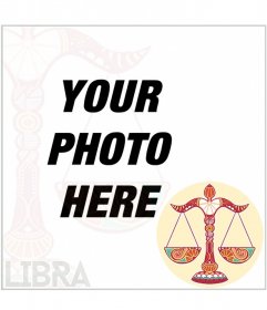 Effect with the scale of Libra to put in your photographs