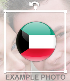 Kuwait flag to put on your with your photo
